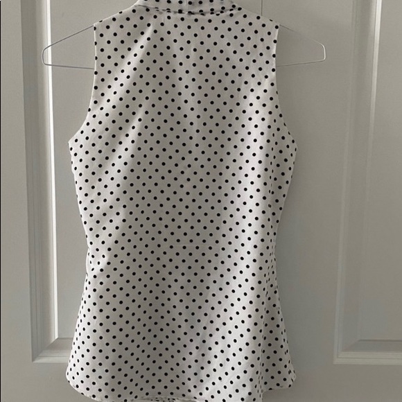 White House Black Market Black & White Tie XS - Picture 2 of 3